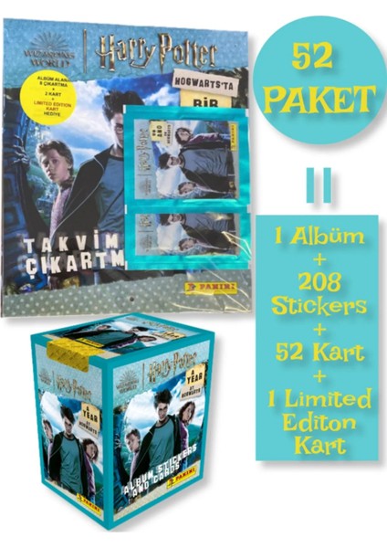 Harry Potter A Year At Hogwarts Sticker Takvim Koleksiyon Albümü + 52 Paket Kart