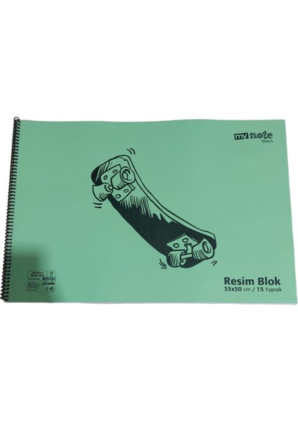 Plastik Islanmaz Yırtılmaz Kapak 15 Yaprak Resim Defteri 35X50 indirimleri