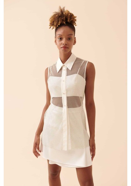 Kolsuz Gömlek Beyaz Y2313602_002