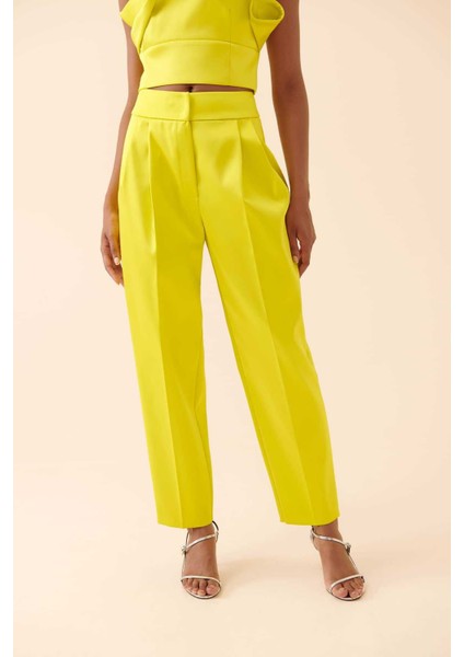 Pileli Pantolon Sarı Y2312068_009 modelleri