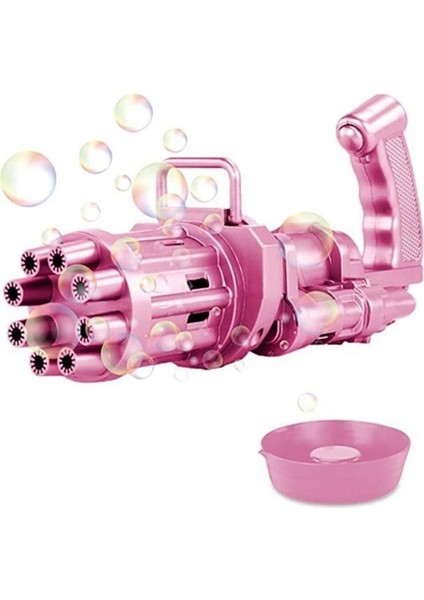 Pilli Köpük Tabancası Bubble Machine – Pembe (Yurt Dışından)