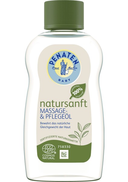 Natursanft Massage & Pflegeöl (Vegan, Parfümsüz, %100 Doğal) Masaj ve Bakım Yağı 200 ml