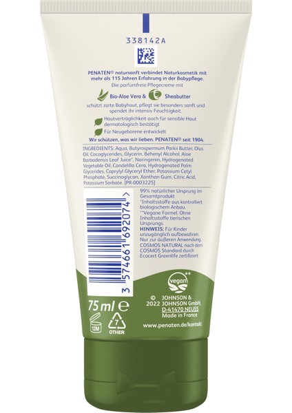 Natursanft Pelegecreme Gesicht & körper (%99 Doğal, Organik Aloe Vera ve Karite Yağı) Yüz ve Vücut Bakım Kremi 75 ml