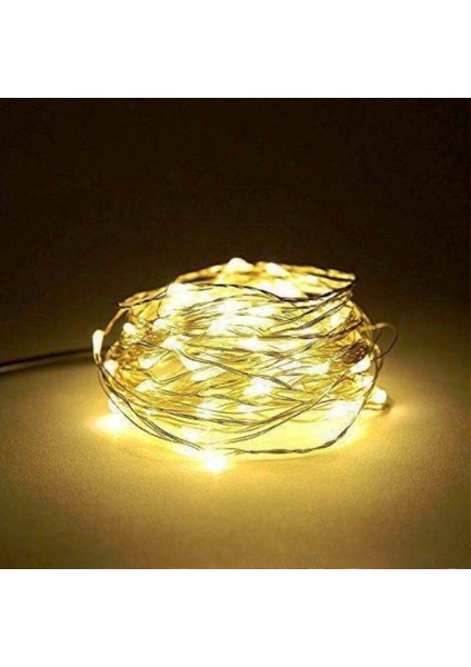 Gün Işığı Pilli Işık 10 Metre Pilli Gün Işığı LED Işık Noel Işığı Yılbaşı Işığı Yılbaşı Ağacı Işığı