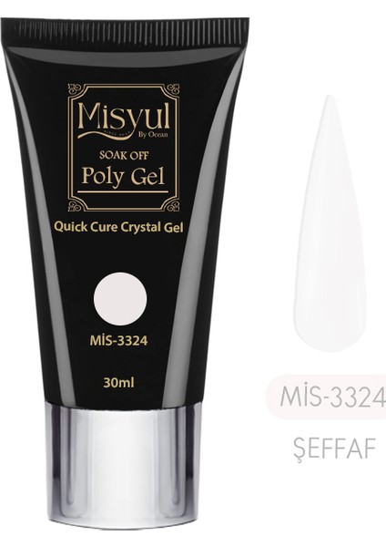 Poly Jel Protez Tırnak, Hızlı Tırnak Uzatma Polygel 30ML
