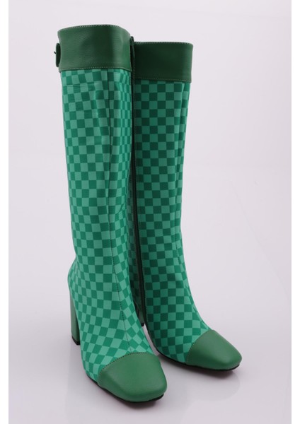 K610-22K Kadin Küt Burun Topuklu Çizme modelleri