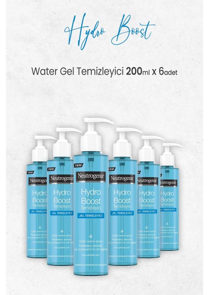Hydro Boost Water Gel Temizleyici 200 ml x 6 Adet