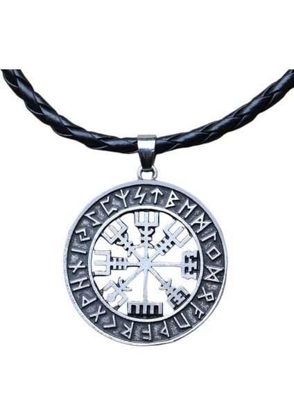 Viking Kolye Muska Koruma Kolye Günlük Giyim Için Şükran Günü Antik Gümüş Pu (Yurt Dışından)