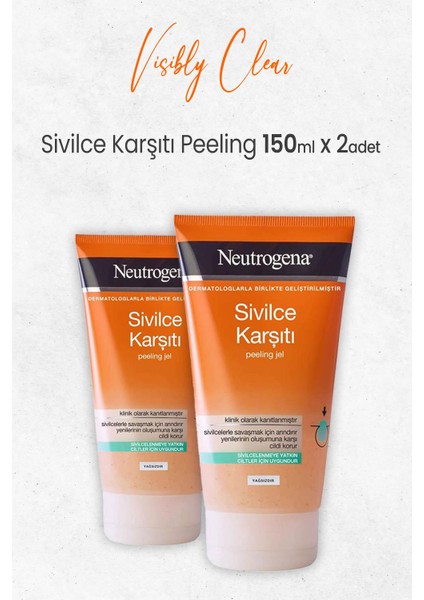 Visibly Clear Sivilce Karşıtı Peeling 150 ml x 2 Adet