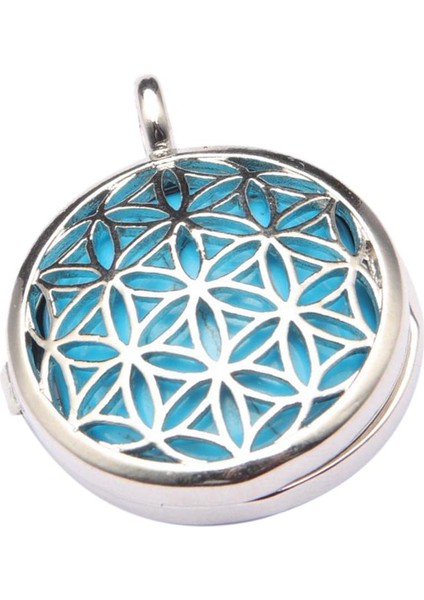 Kristal Çiçek Kolye Mavi 2 (Yurt Dışından)