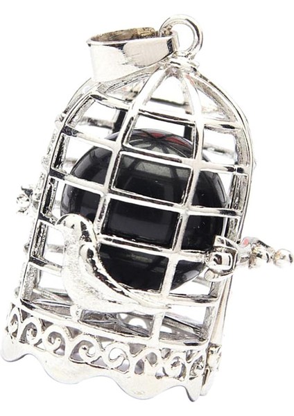 Pet Veya-Black Için Paslanmaz Çelikten Yapılmış Kolye Kafes Şeklinde Urn Kolye (Yurt Dışından)