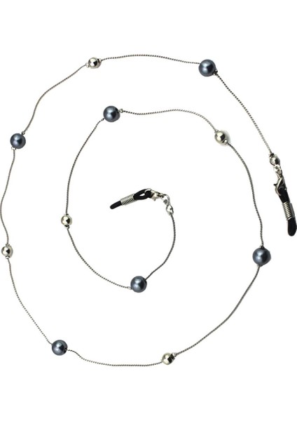 2pcs Siyah Gri Boncuklu Gözlük Zincir Kayışları Güneş Gözlüğü Tutucu Kayış Kablosu (Yurt Dışından) fırsatları