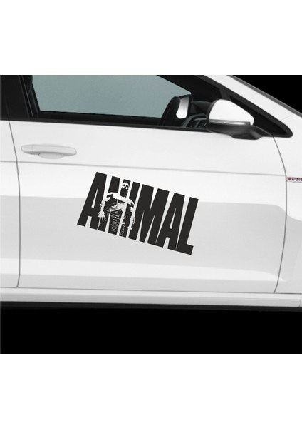 Animal Oto Duvar Laptop Sert Zemin Sticker
