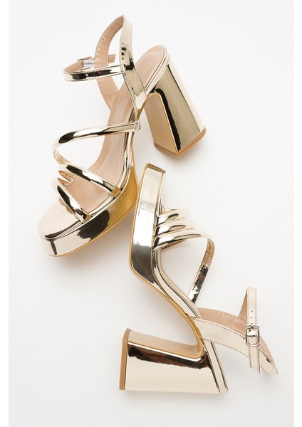 Heas Altın Kadın Topuklu Ayakkabı fırsatları