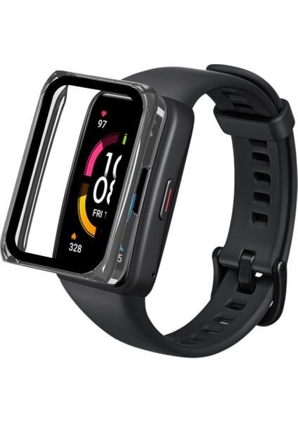 Huawei Band 7/honor Band 6 Tam Koruma Pc Kapak Temsilli Cam Ekran Koruyucu ile Izleme Kılıfı (Yurt Dışından)