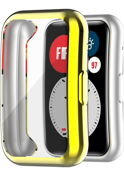 Elektrokürleştirilmiş Tpu Kapak Huawei Watch Fit Tia B09 (Yurt Dışından)