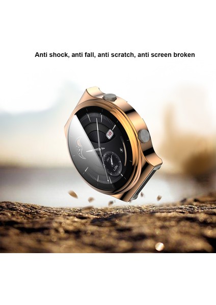 Huawei Watch Gt 2 Pro/klasik/sport Için Temperli Cam Ekran Koruyucu Elektroklokal Tpu Çerçeve Kılıfı (Yurt Dışından) modelleri