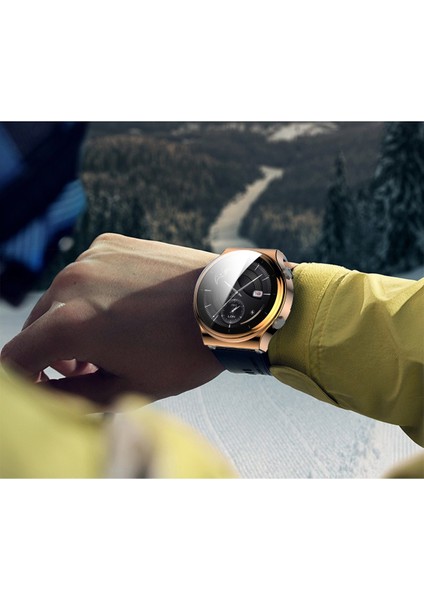 Huawei Watch Gt 2 Pro/klasik/sport Için Temperli Cam Ekran Koruyucu Elektroklokal Tpu Çerçeve Kılıfı (Yurt Dışından) indirimleri