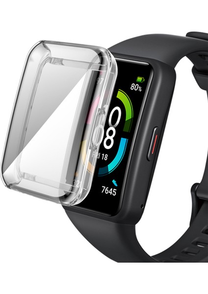 Huawei Band 6/band 6 Pro/band 7/honor 6 Damla Geçirmez Elektraplatma Saat Kılıfı (Yurt Dışından)