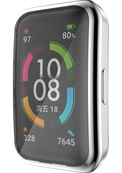 Huawei Band 6/band 6 Pro/band 7/honor 6 Için 6 Fall Anti Fall Şok Geçirmez Elektraplatma Saat Kılıfı (Yurt Dışından) modelleri
