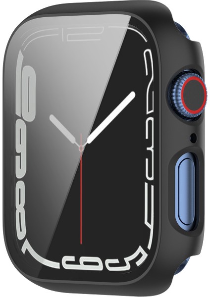 Apple Watch Serisi 7 /8 41MM 2'si 1 Arada Çizilmeye Dayanıklı Sert Pc Kılıfı Temperli Cam Ekran Koruyucu (Yurt Dışından) modelleri