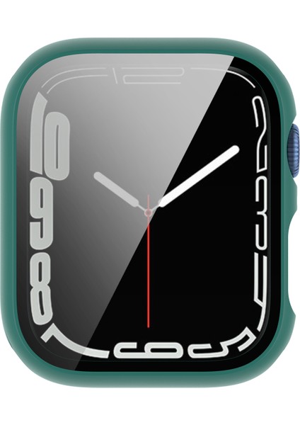 Apple Watch Serisi 7 /8 41MM 2'si 1 Arada Çizilmeye Dayanıklı Sert Pc Kılıfı Temperli Cam Ekran Koruyucu (Yurt Dışından) fırsatları