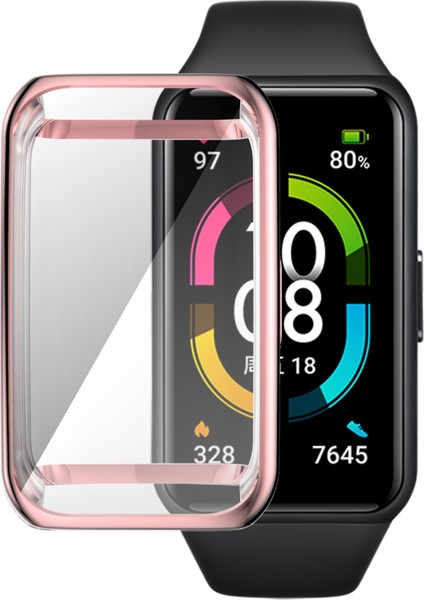 Huawei Band 6/band 6 Pro/band 7/honor 6 Fall Anti Fall Şok Geçirmez Elektraplatma Saat Kılıfı (Yurt Dışından) fiyatları