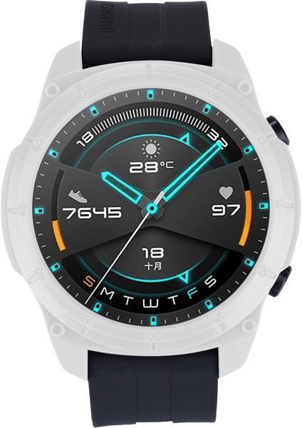Tek Renkli Tpu Kapak Spor Tarzı Koruyucu Saat Kılıfı Huawei Watch Gt 2 46MM (Yurt Dışından) modelleri