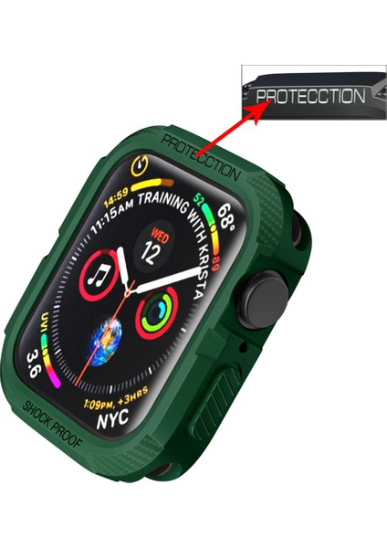 Apple Watch Serisi 7/8 41MM / Seri 6/5/4 / Se / Se (2022) 40MM Şok Geçirmez Yumuşak Tpu Akıllı Saat Kılıfı Kapağı (Yurt Dışından) indirimleri