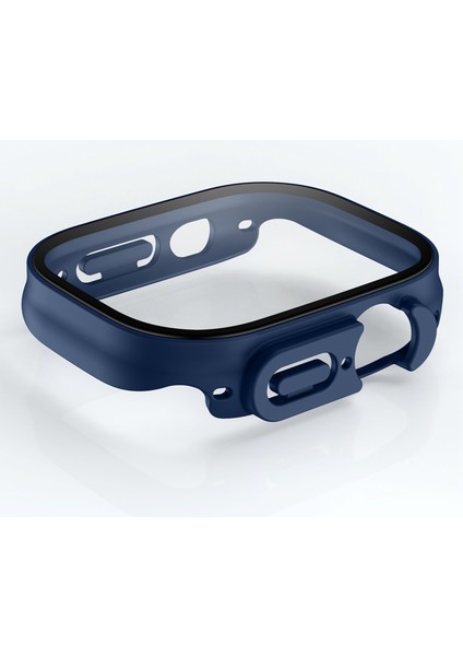 Apple Watch Ultra 49MM Sert Pc Cüzdan Kılıfı Temperli Cam Ekran Koruyucu Anti Drop Koruyucu Kapak Şarap Sı (Yurt Dışından) modelleri