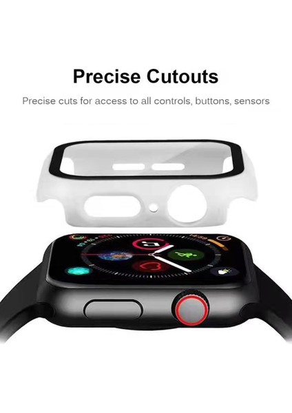 2'si Sert Pc Çerçevesi + Temperli Cam Çizilmeye Dayanıklı Ekran Koruyucu Apple Watch Serisi 7 45MM / Seri 8 45MM (Yurt Dışından) indirimleri