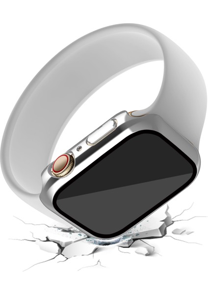 Apple Watch Serisi 7 45MM / Seri 8 45MM, Tüplü Cam Ekran Koruyucu ile Iyi Korunmuş Elektraplatma Izleme Kapağı (Yurt Dışından) fırsatları
