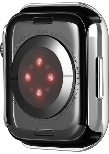 Apple Watch Serisi 7 45MM / Seri 8 45MM, Tüplü Cam Ekran Koruyucu ile Iyi Korunmuş Elektraplatma Izleme Kapağı (Yurt Dışından) indirimleri