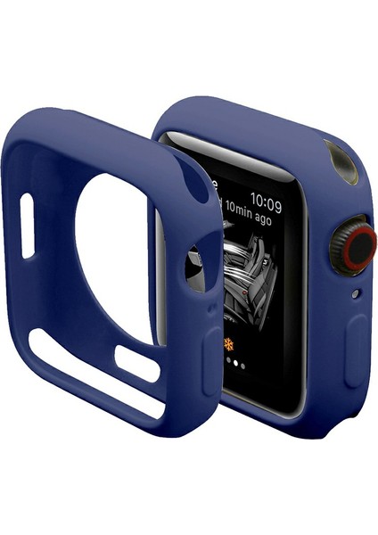 Apple Watch Serisi 7 /8 41MM Şeker Renk Yumuşak Tpu Akıllı Izleme Kılıf Çerçevesi Kapak Koruyucusu Safir (Yurt Dışından)