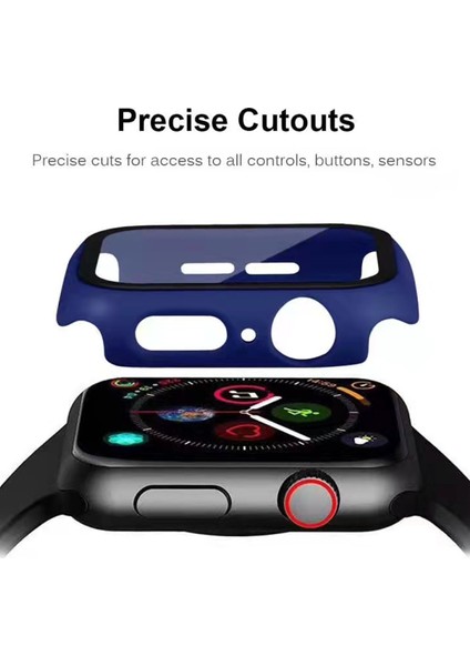 2'si Sert Pc Çerçevesi + Temperli Cam Çizilmeye Dayanıklı Ekran Koruyucu Apple Watch Serisi 7 45MM / Seri 8 45MM (Yurt Dışından) indirimleri