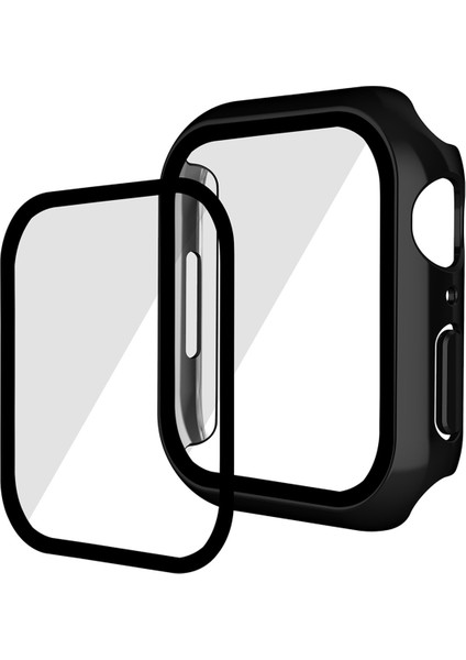 Enkay Şapka Prens Elektrokaplatma Pc Anti Drop Anti Drop Akıllı Izleme Koruyucu Kılıf, Apple Watch Serisi 7 /8 41MM Için 9h Temperli Cam Ekran Koruyucu (Yurt Dışından)