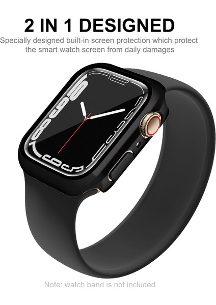Enkay Şapka Prens Elektrokaplatma Pc Anti Drop Anti Drop Akıllı Izleme Koruyucu Kılıf, Apple Watch Serisi 7 /8 41MM Için 9h Temperli Cam Ekran Koruyucu (Yurt Dışından) fiyatları