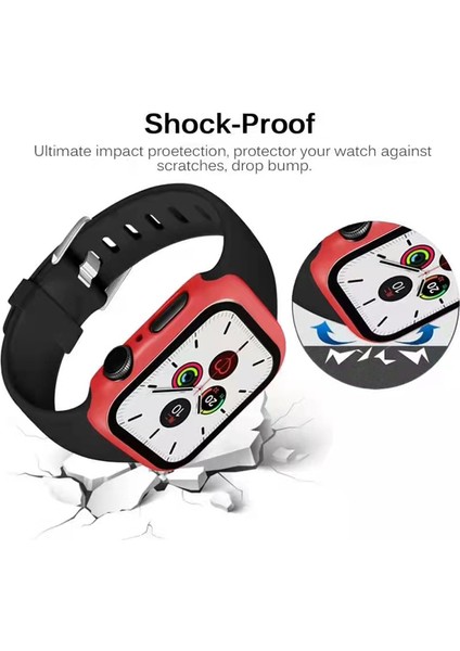 2'si Sert Pc Çerçevesi + Temperli Cam Çizilmeye Dayanıklı Ekran Koruyucu Apple Watch Serisi 7 45MM / Seri 8 45MM (Yurt Dışından) fırsatları