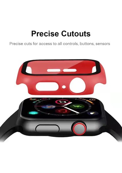 2'si Sert Pc Çerçevesi + Temperli Cam Çizilmeye Dayanıklı Ekran Koruyucu Apple Watch Serisi 7 45MM / Seri 8 45MM (Yurt Dışından) indirimleri