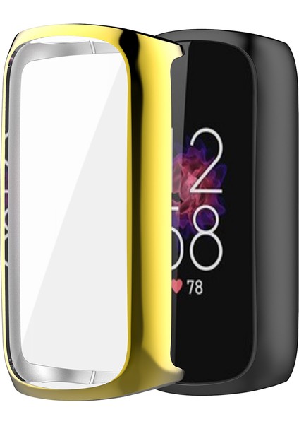 Fitbit Luxe Için Electleplate Tpu Saat Çerçevesi Kılıf Koruyucu (Yurt Dışından)