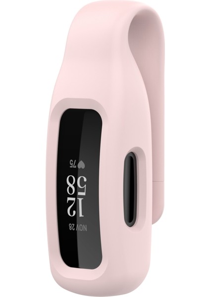 Fitbit Inspire 3 / Inspire 2 / Ace 3 Silikon Klip Tutucu Koruyucu Kılıf Anti Drop Fitness Tracker Kapağı Rose (Yurt Dışından)