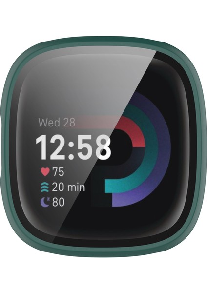 Fitbit Versa 4 / Sense 2 Için Drop Önleme Saat Kılıfı, Temperlenmiş Cam Ekran Koruyucu ile Sabit Pc Tam Koruma Kapağı (Yurt Dışından) indirimleri