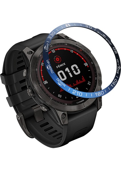 Garmin Fenix ​​için Paslanmaz Çelik Izleme Çerçevesi 7x Yüzük Kapak Protector Akıllı Saat Yedek Parça (Tip A) Yüzük Harfleri (Yurt Dışından)