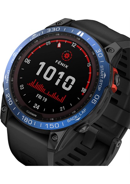 Garmin Fenix ​​için Paslanmaz Çelik Izleme Çerçevesi 7x Yüzük Kapak Protector Akıllı Saat Yedek Parça (Tip A) Yüzük Harfleri (Yurt Dışından)