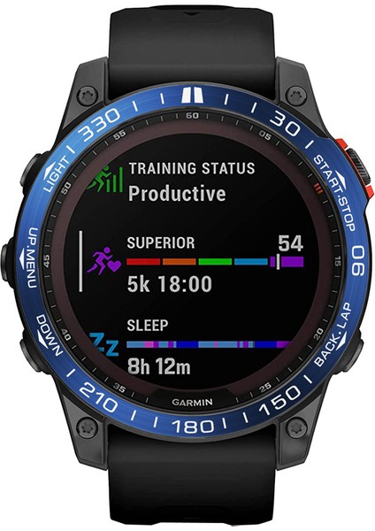 Garmin Fenix ​​için Paslanmaz Çelik Izleme Çerçevesi 7x Yüzük Kapak Protector Akıllı Saat Yedek Parça (Tip A) Yüzük Harfleri (Yurt Dışından)