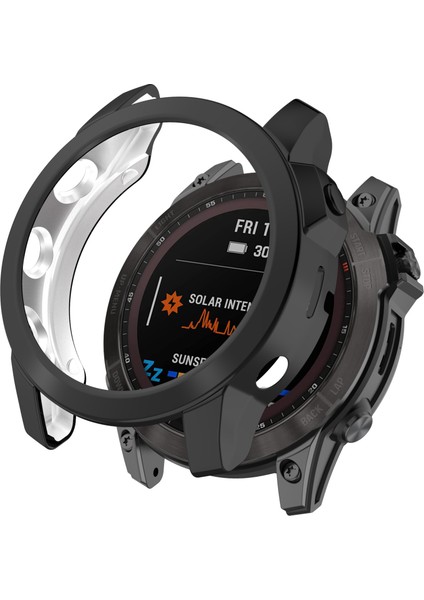 Garmin Fenix ​​7/7 Solar/7 Sapphire Solar Hollow Out Izle Kılıf Izle Tpu Elektroklasyon ile Kapak Koruyucusu (Yurt Dışından)
