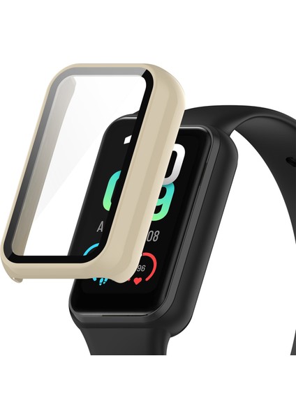 Huami Amazfit Band 7 Sert Pc Izleme Kılıfı Temsilli Cam Ekran Koruyucu ile Koruyucu Koruyucu Kapak (Yurt Dışından)