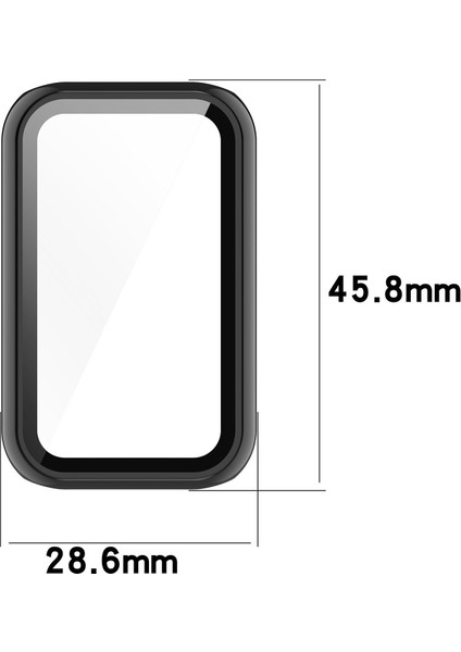 Huami Amazfit Band 7 Sert Pc Izleme Kılıfı Temsilli Cam Ekran Koruyucu ile Koruyucu Koruyucu Kapak (Yurt Dışından) fiyatları