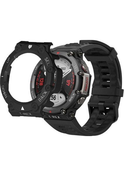 Huami Amazfit Için T Rex 2 Sabit Pc Akıllı Izleme Kılıfı Çekmeye Dayanıklı Çift Renk Koruyucu Kapak / (Yurt Dışından)