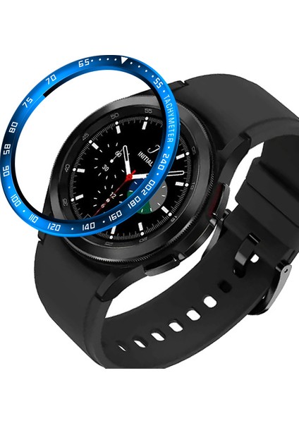 Hız Ölçeği Tasarım Paslanmaz Çelik Koruyucu Saat Samsung Galaxy Watch 4 Classic 46MM / (Yurt Dışından)